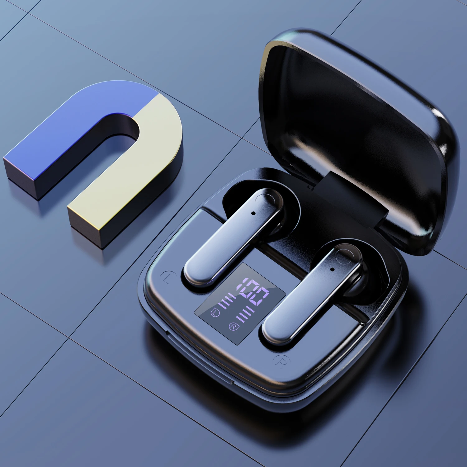 TWS стереонаушники с поддержкой Bluetooth 5 1 и светодиодный фоном|Наушники гарнитуры| |