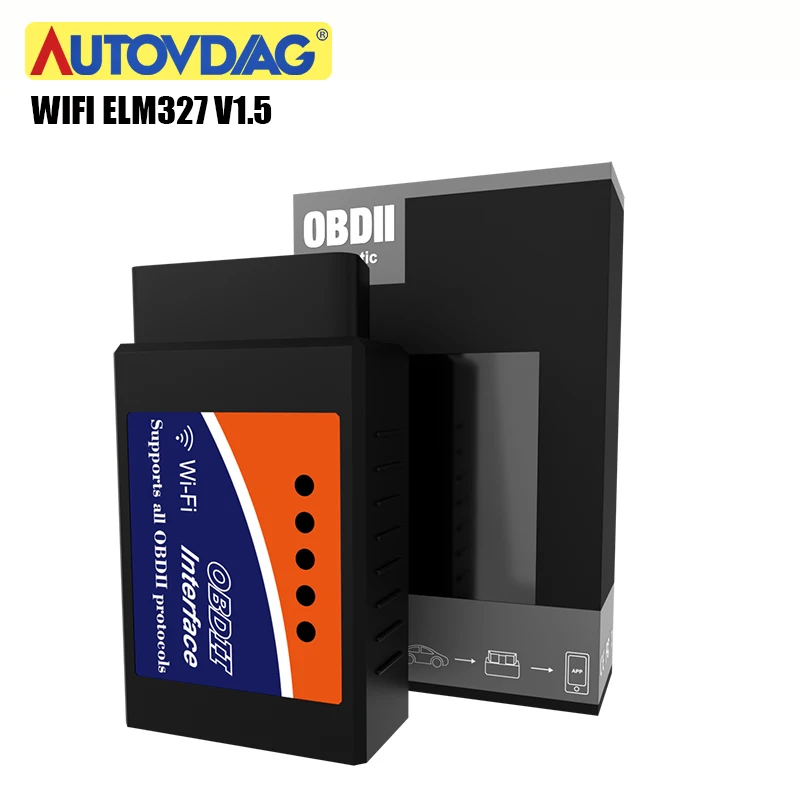 OBD2 Wifi Elm327 Bluetooth V1.5 OBD 2 ELM 327 Obd2 сканер автомобильный диагностический инструмент