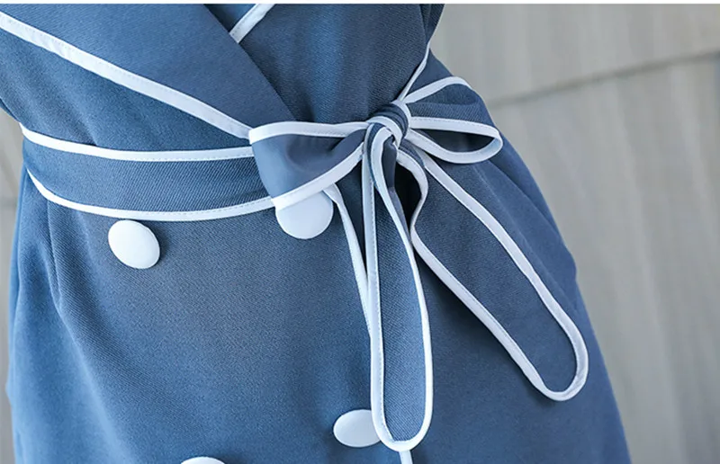 

Fall Winter Long Trench Coat Women New Lapel Slim Long Sleeve Coat Double-breasted Lace-up Outwear Trench Fashion