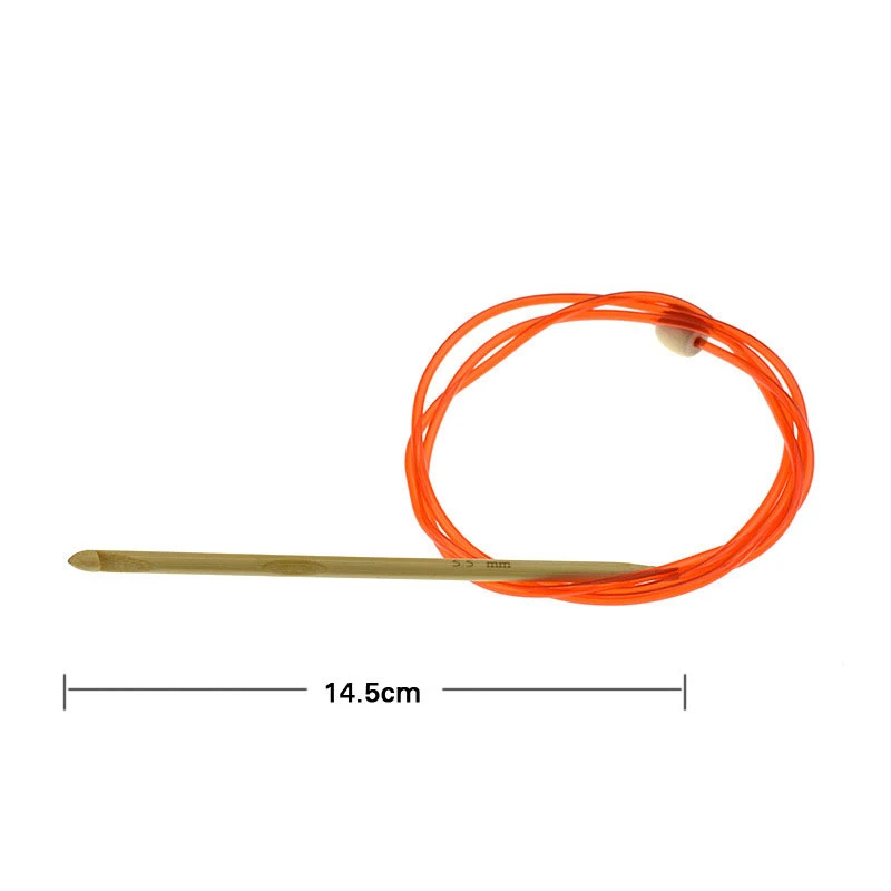 12 Sizes120cm Sweater Carpet Knitting Needles Tools Flexible Afghanistan Crochet Hooks With Beads Weaving | Дом и сад