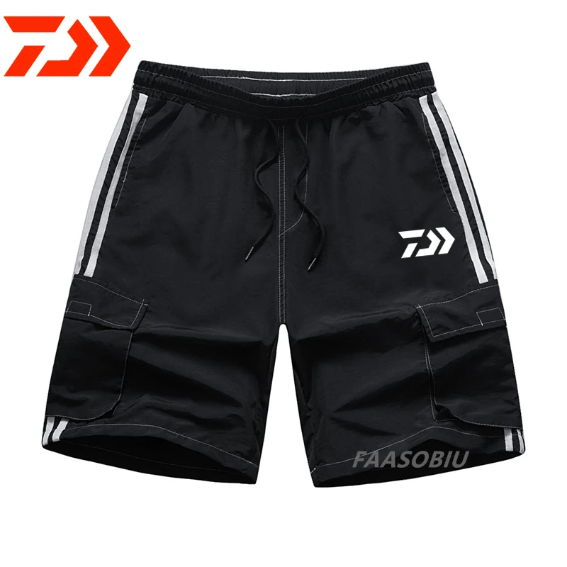 

New Daiwa Men Outdoor Fishing Shorts Summer Sport Cotton Quick Dry Men Multi-pocket Fishing Clothing Breathable Fishing Pants