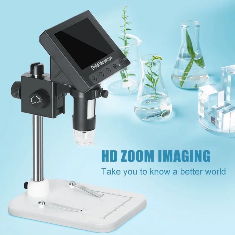 

4.3'' 1000X HD Monitor Electronic Digital Video Microscope LED Magnifier