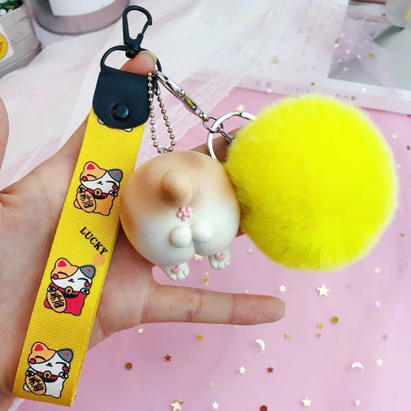 Собака корги для бедер и ягодиц мягкие игрушки животные Kawaii эластичность собака