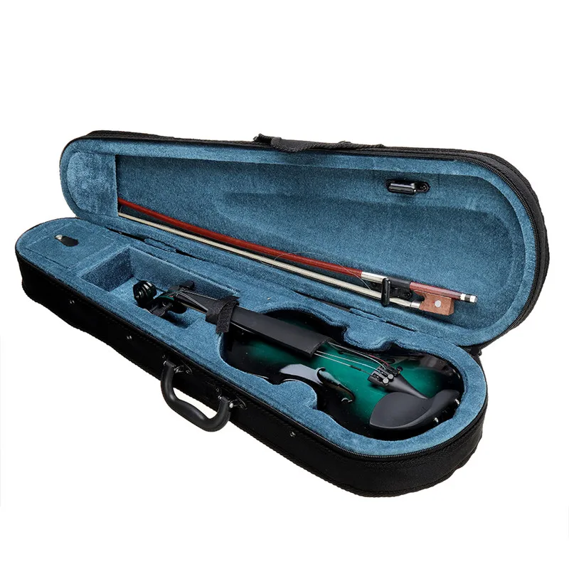 

NAOMI 1/8 blue Black Gradient Solid Wood Violin with Violin Bag Musical Gift Instrument For Performance Concert Beginner Adult
