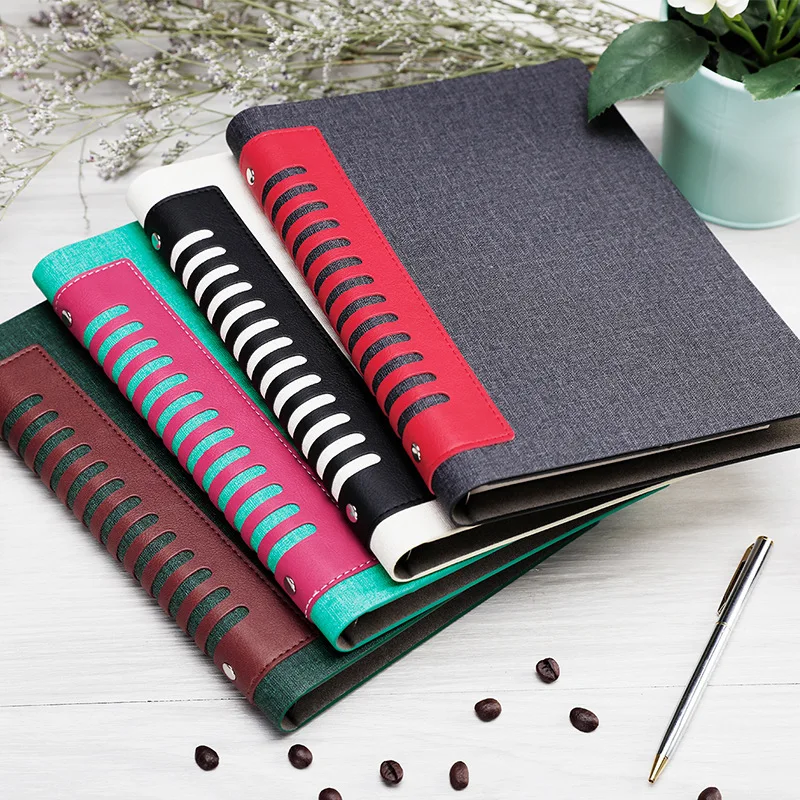 

A5 Spiral Notebook Personal Travel Diary Weekly Business Binder Note Book 6 Rings Planner Organizer Stationery