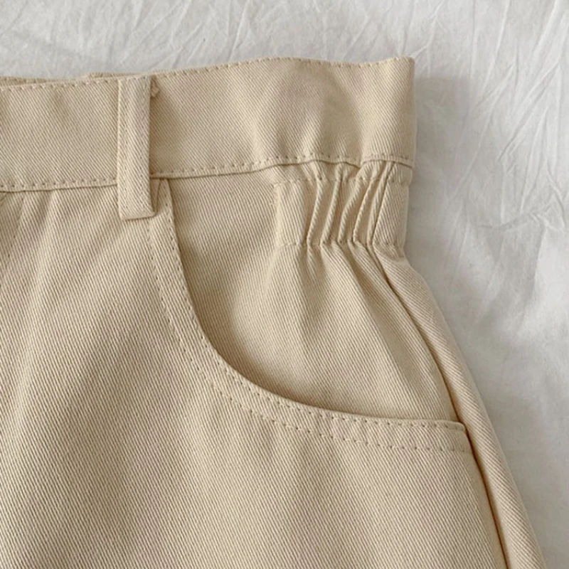 

Women Shorts High Waist Summer Slim Solid Vintage Leisure Students Womens Short Trousers Korean Style Harajuku Outwear Elegant