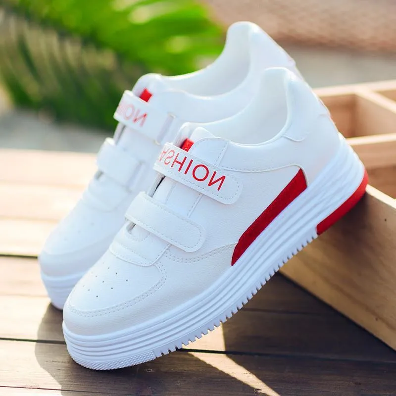 Модные женские ботинки свободного покроя Спортивная обувь на застежках липучках