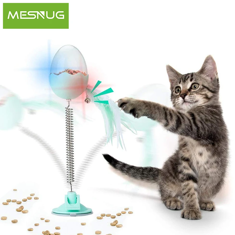 MESNUG Гибкая Весенняя перьевая игрушечная игрушка машинки для кошки с мощным