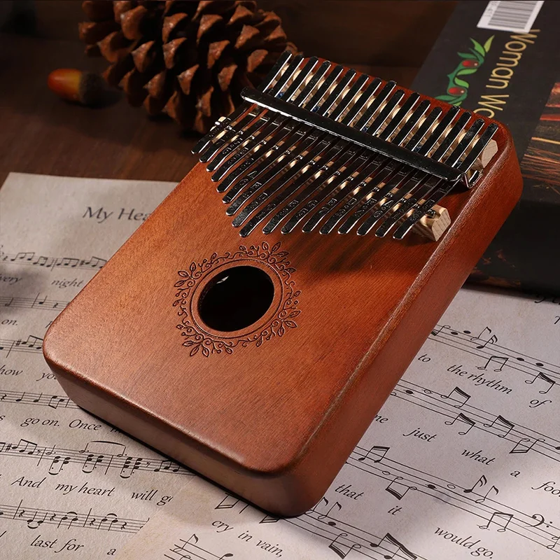 

Kalimba Mbira 17 Keys Body Thumb Piano Wood Mahogany Mbira Musical Instrument Best Quality and Price