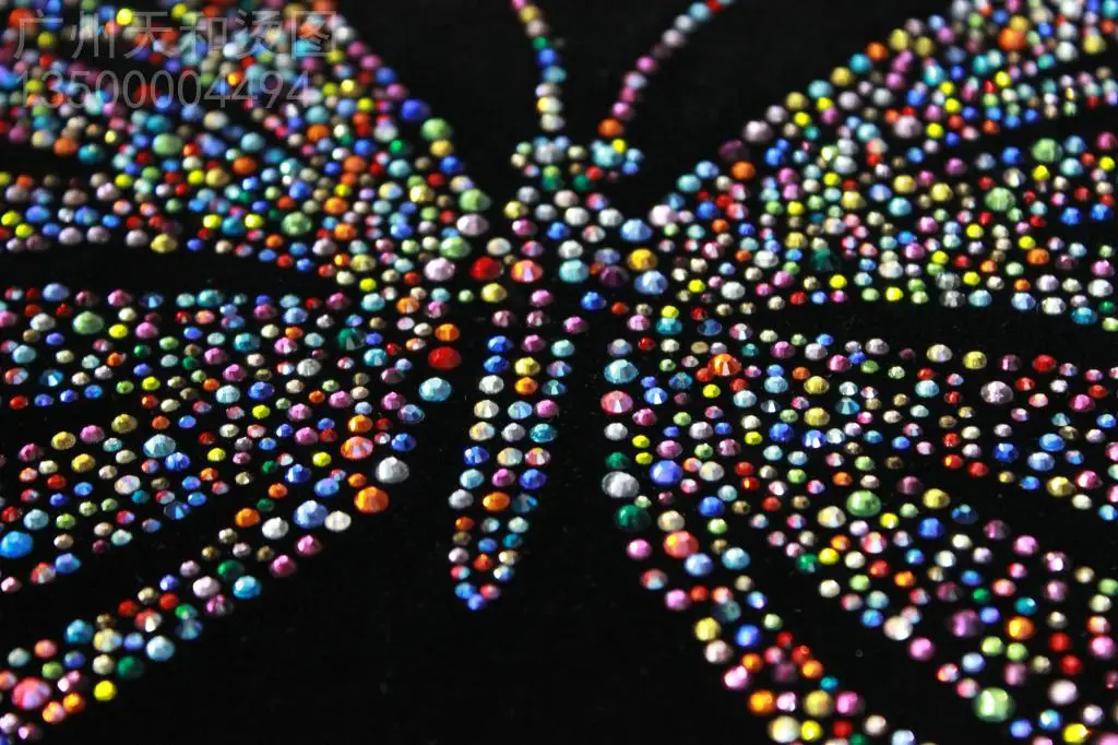 Лидер продаж фигурка бабочки одежда текстурные наклейки с узором из страз