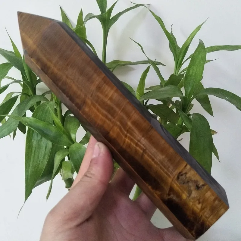 Большой тигровый глаз камень кристалл точки палочки башня фэн шуй чакры