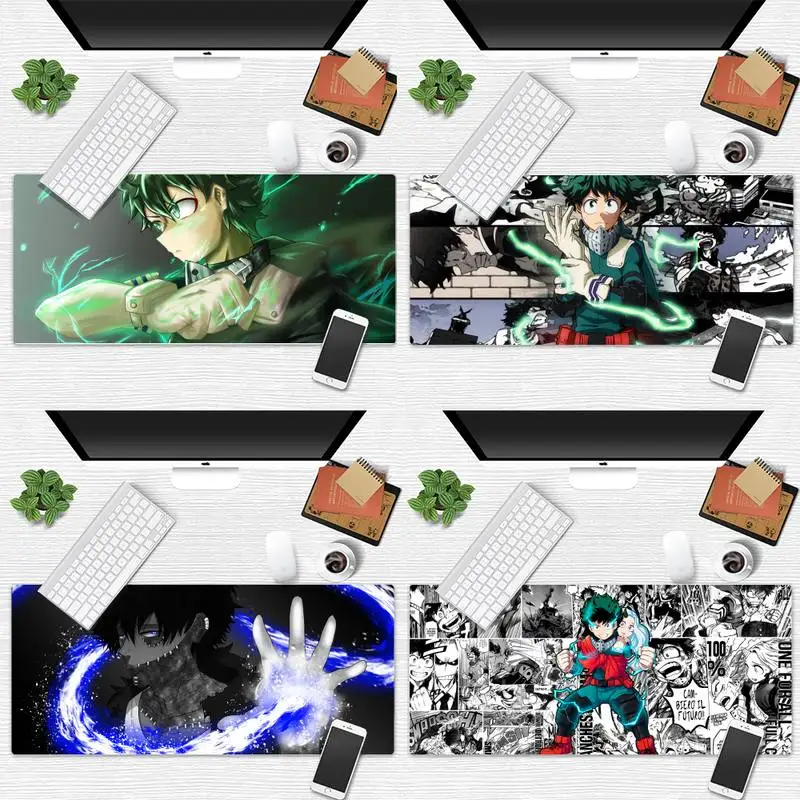 

Резиновый коврик для клавиатуры в стиле аниме Моя геройская академия, игровой коврик для мыши, Настольный коврик, большой коврик для мыши, к...