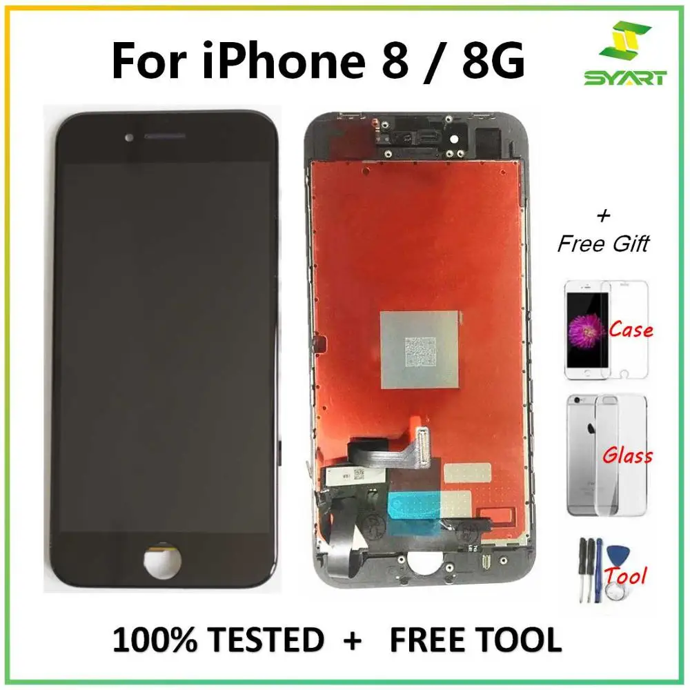 Для iPhone 8 8G Plus ЖК-дисплей кодирующий преобразователь сенсорного экрана в сборе