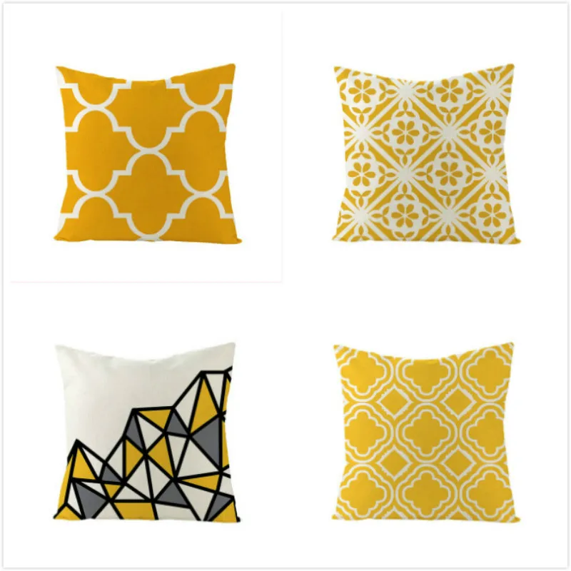 Домашняя Подушка с геометрическим принтом украшение для дома дивана подушка