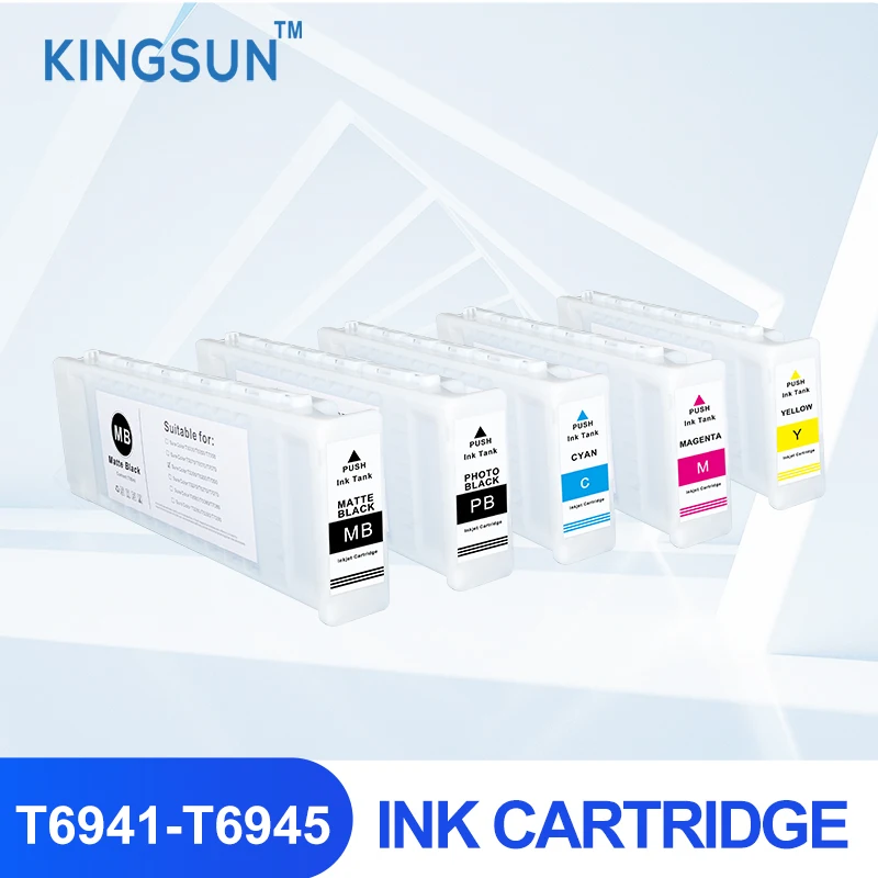 

T6941-T6945 чернильный картридж с пигментными чернилами и чипом для принтера EpsonT3000, T5000, T7000, T3200, T7200, T3270, T5270, T7270