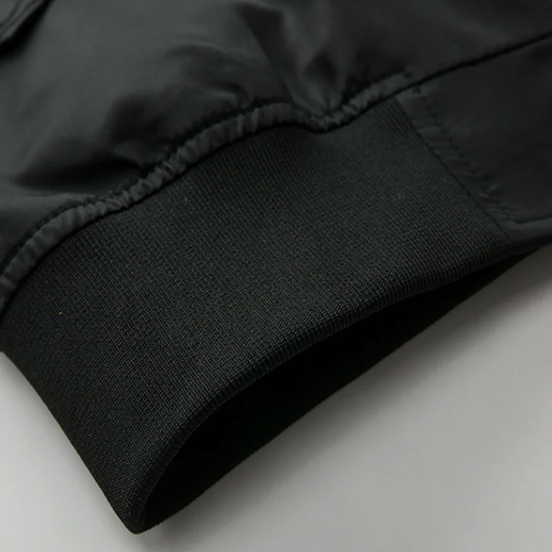 

2021 Spring Autumn Men ' s Military Bomber Jackets Men Casual Solid Zipper Pilot Jacket New Thin Stand Collar Male Coat Slim Fit