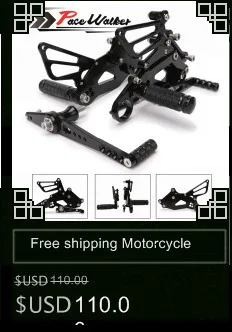 CNC алюминиевый мотоцикл Регулируемый Rearset задний Набор Подножки педаль Подножка для Kawasaki Ninja 650(EX650) ER-6N/ER-6F 2012