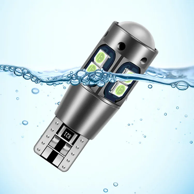 BT04 2X Автомобильный светодиодный декодирование T10 3030 10smd Боковой габаритный