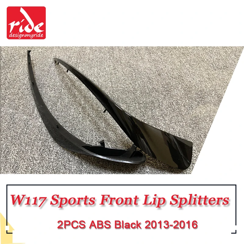 Для Bezn CLA W117 спортивные передние губные сплиттеры воздушный поток вентиляционное