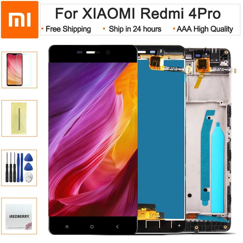 5 0 дюймов для Xiaomi Redmi 4 Pro ЖК дисплей сенсорный экран дигитайзер сенсор в сборе Redmi4 /
