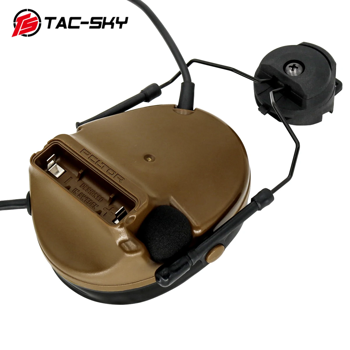TAC-SKY COMTAC III двойная версия шлема кронштейн силиконовые наушники шумоподавление пикап Тактическая Военная гарнитура CB