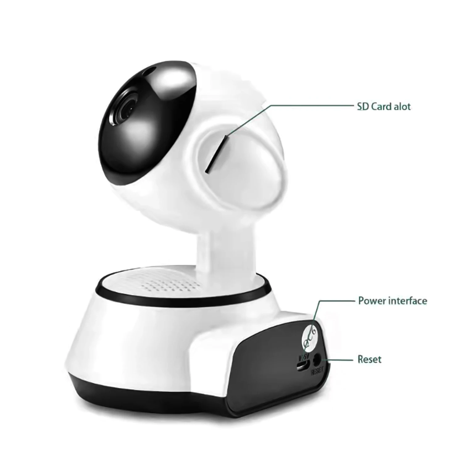 Купольная интеллектуальная беспроводная камера с двухсторонним аудио ночным