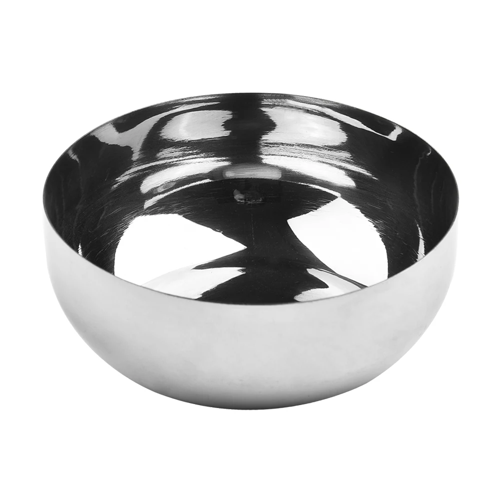 

1PCS Korean Stainless Steel Rice Bowls Dish Korea Warm Bowl Traditional Bowl With Cover Stainless Steel Bowls Kitchen Tableware
