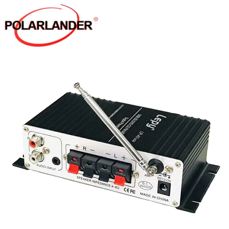 USB SD FM 12V маленький усилитель автомобильный стерео аудио мощности MP3 цифровой