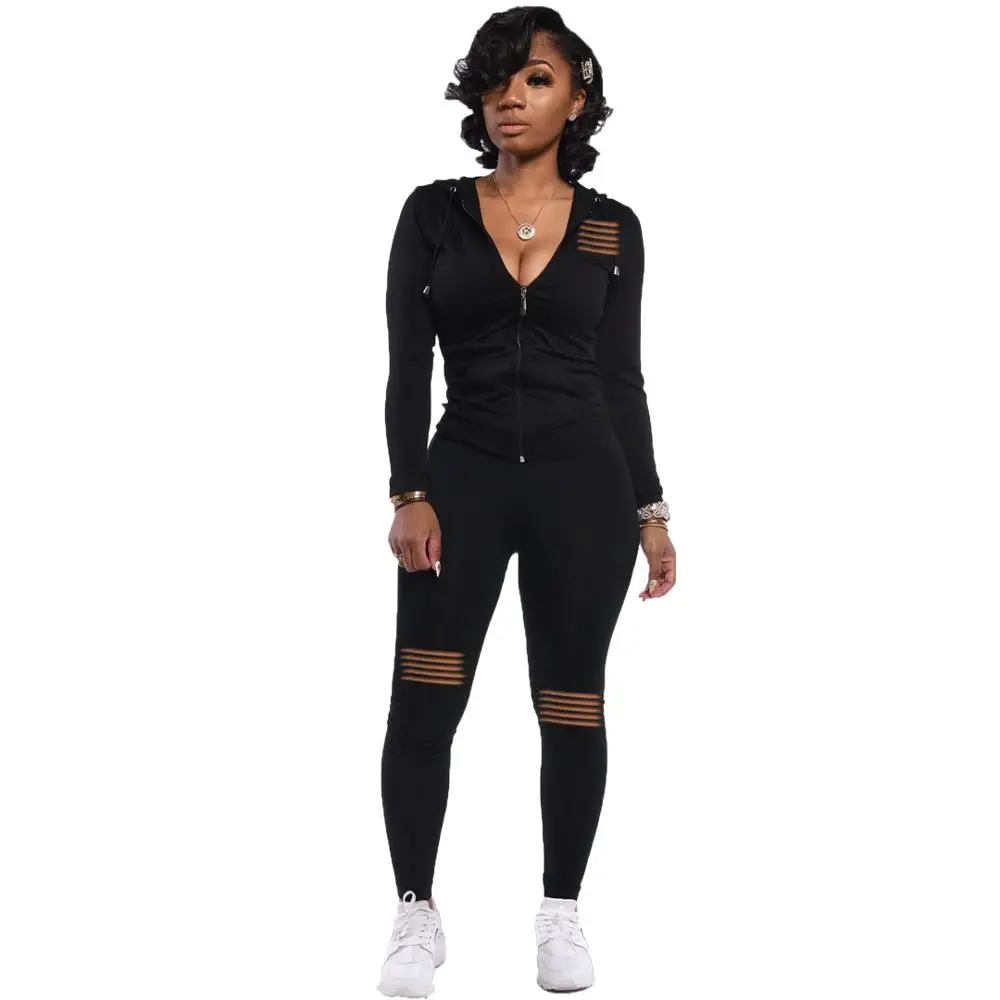 Спортивный костюм Adogirl Женский Повседневный однотонный свитшот с длинным