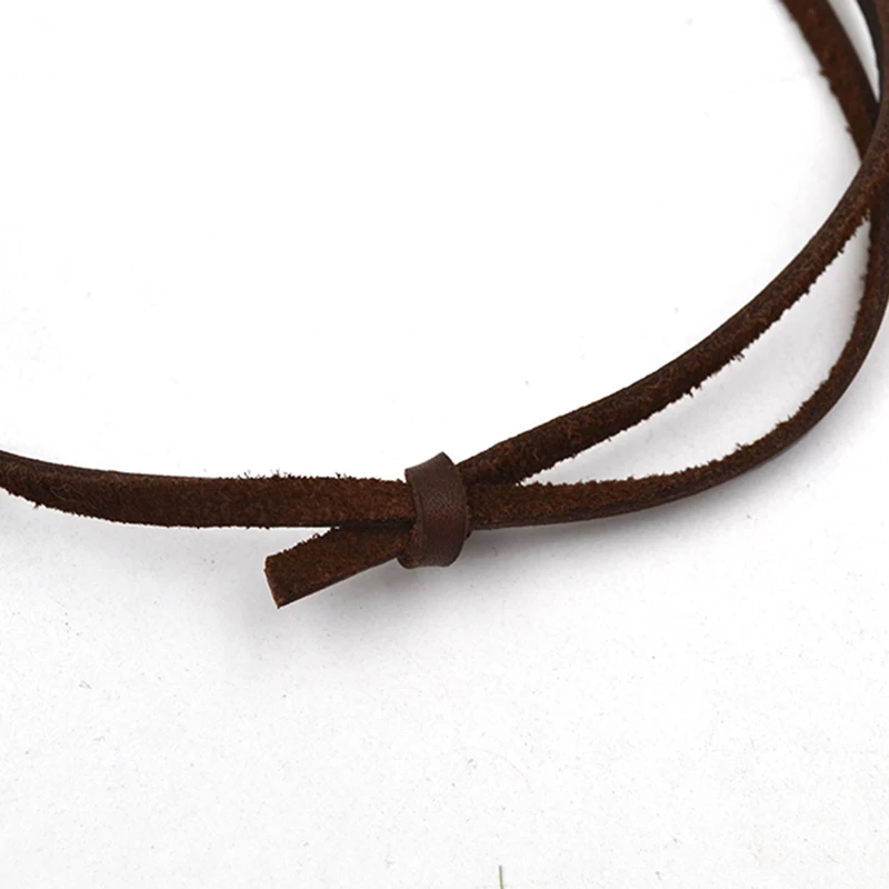 82 см ретро очки из воловьей кожи модные женские и мужские цепочки для свитера