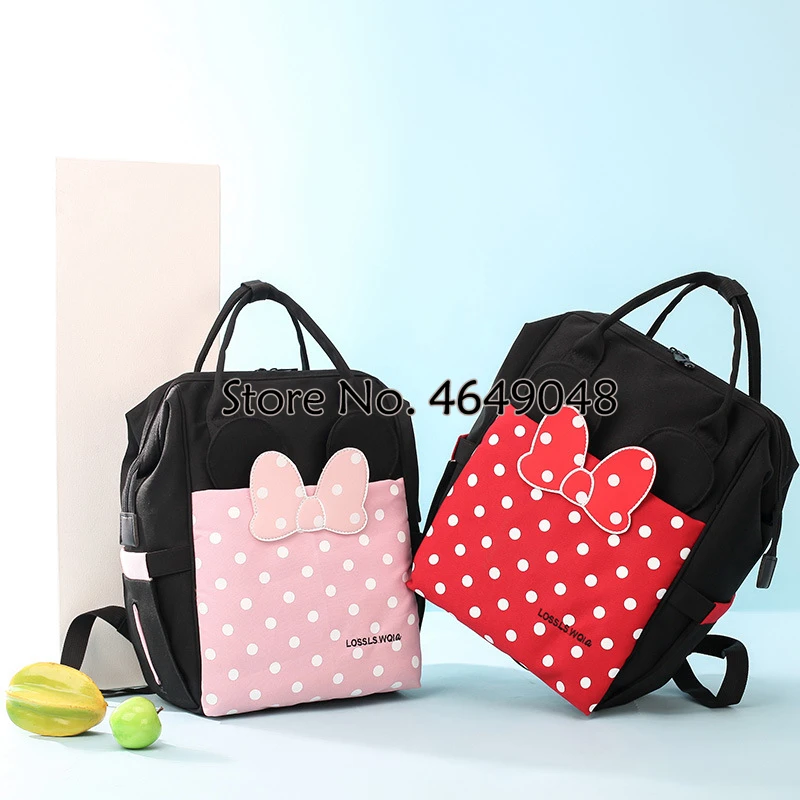

Mickey mouse Diaper Bag Backpack Mummy Bag Maternity Large Capacity Feeding Baby Multifunction travel Bag School Backpack Gift