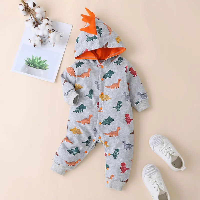 

Baby Rompers newborn infant clothes spring autumn clothing romper jumpsuit warm and hat boy girl one-piece 0-3-6-9-12 month