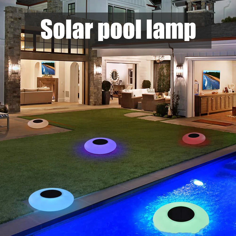

Solar Pool Lights LED Colorful Swimming Pool Underwater Floating Lamp Waterproof Outdoor Floating Lamp Outdoor Garden PartyLight
