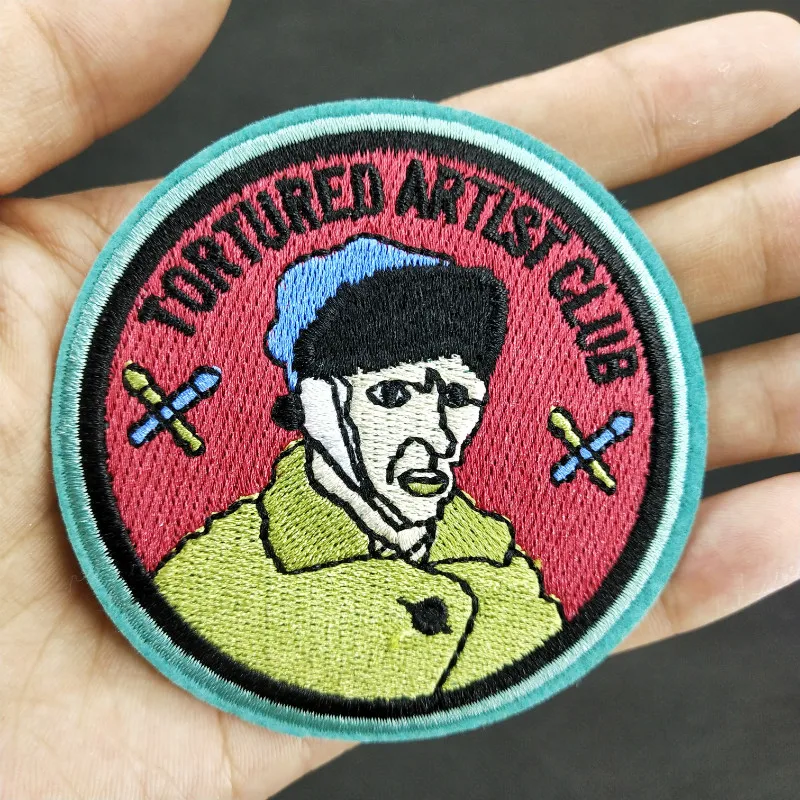 Замученный художник клуб Винсент Виллем Ван Гог тканевая наклейка Сделай Сам