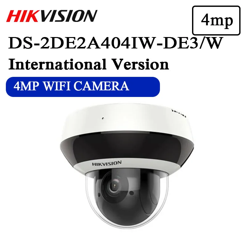 Бесплатная доставка wifi PTZ камера 4mp DS 2DE2A404IW DE3/W 2 дюймовый 4 МП 4X приведенный в