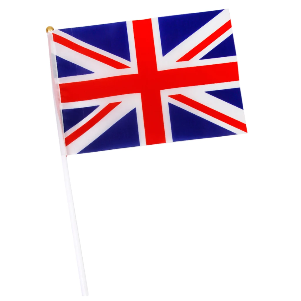 ЛОТ 12x Юнион Джек британская Великобритания маленькие флаги Англия Вечерние