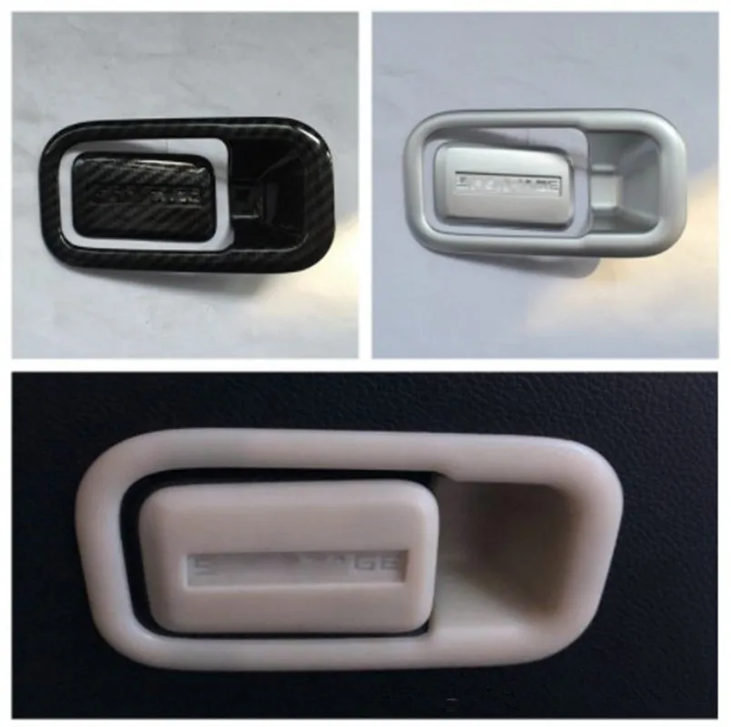 

ABS Carbon fiber Car Passager Side Glove Box Handle Bar Panel Cover Frame Trim Sticker For KIA Sportage 2018