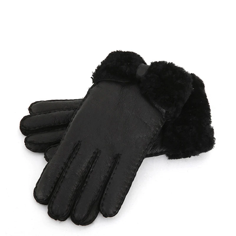 100% натуральные меховые теплые перчатки для женщин зимние из натурального меха