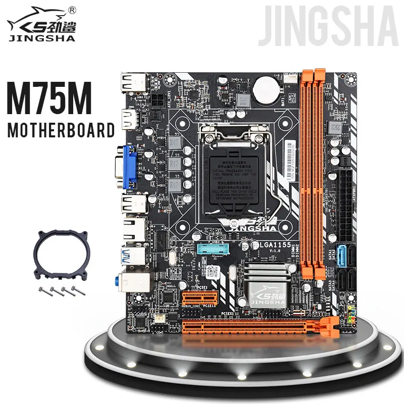 Jingsha материнская плата B75 lga1155 mATX Поддержка LGA 1155 Процессор Core I5 3450 3470 USB 3 0