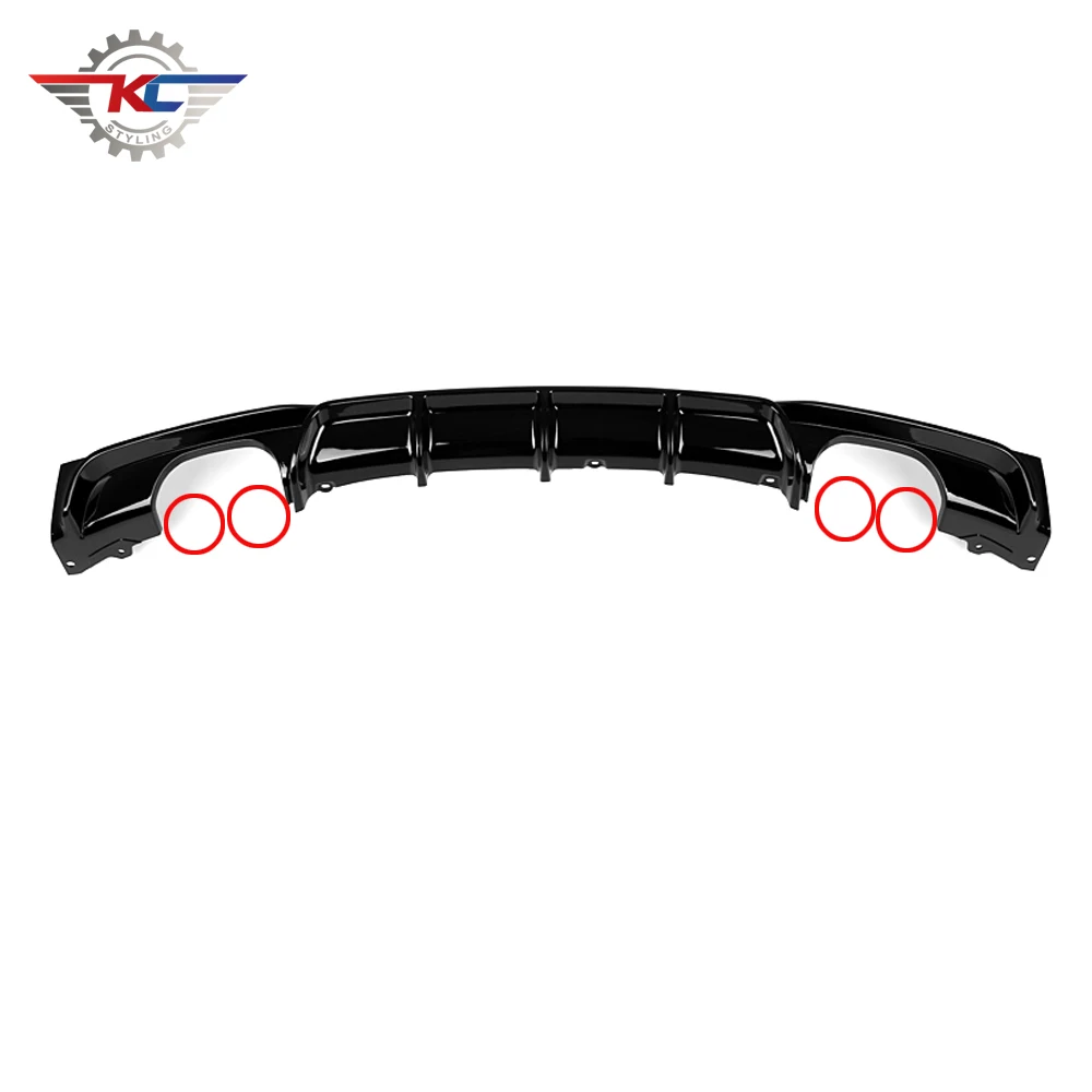 

F30 F31 MP Диффузор-бампер для BMW 3 серии f30 320i 328i M sport 2012-2019 года ABS Глянцевый черный задний бампер Спойлер