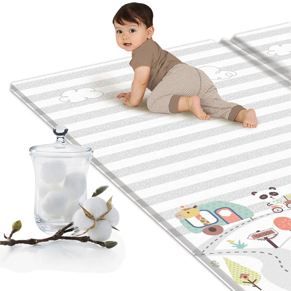 Новый детский игровой Шелковый коврик для ползания Складной Водонепроницаемый