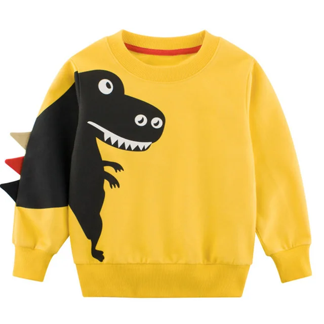 AX1045 yellow Bear Leader/детская одежда; Новинка г.; Весенняя детская одежда для мальчиков и девочек с рисунком динозавра; Лоскутная Толстовка принцессы; одежда; От 2 до 7 лет - Цвет: AX1045 yellow