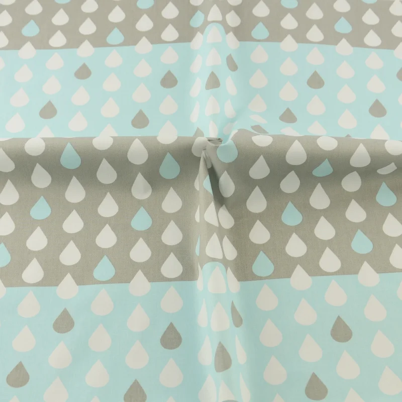 Капля воды Хлопок Ткань Лоскутное швейная ткань Ремесленная Teramila Tecido стеганое