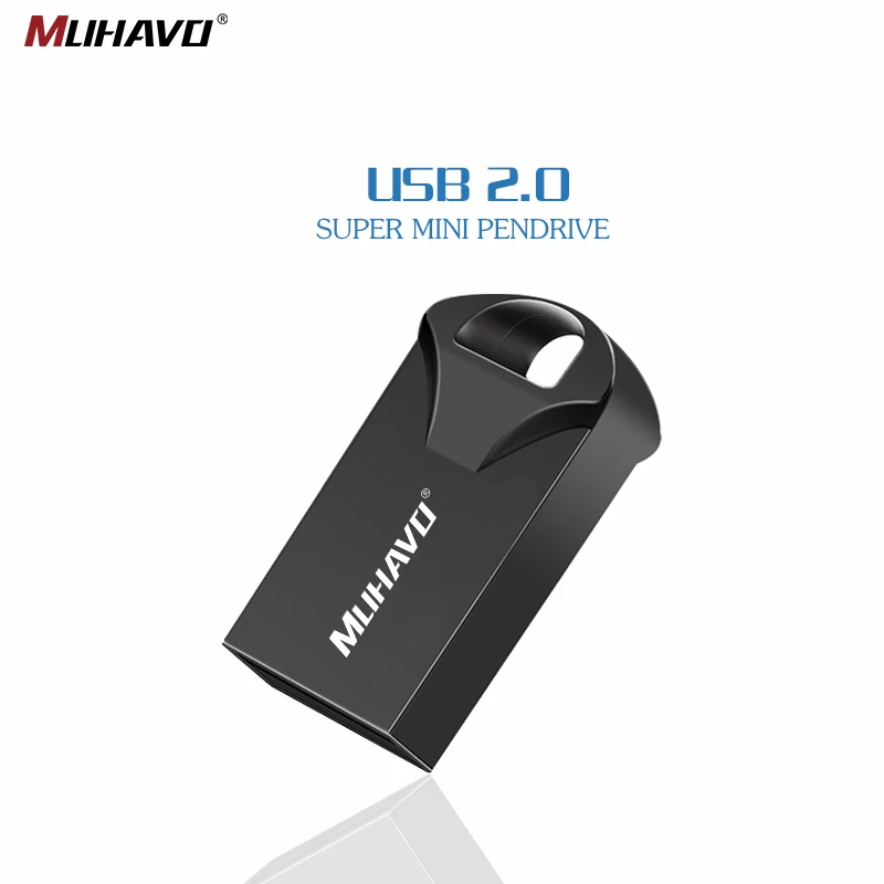 Супер Мини водонепроницаемый usb флеш-накопитель 128 ГБ 32 64 металлический 16 8 4