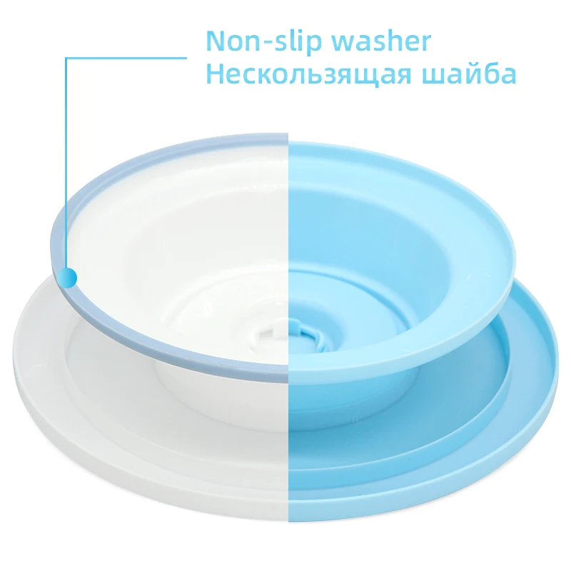 Пластиковый поворотный стол для торта 27 см нож теста нескользящий украшения