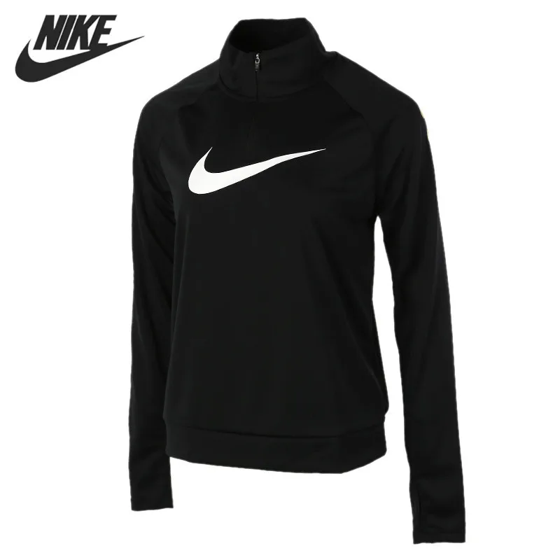 

Оригинальное новое поступление, женские футболки NIKE W NK SWOOSH RUN TOP HZ SHINE, спортивная одежда с длинным рукавом