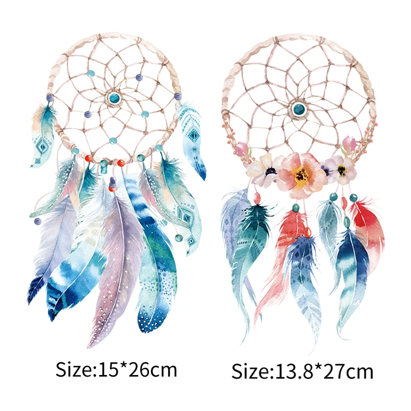 Нашивки Ловец снов с перьями термальные нашивки для одежды железная аппликация