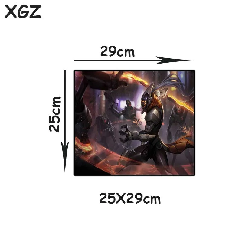 

XGZ Future Technology Mecha Swordsman Anime Large Gaming Mouse Pad Black Lock Edge Computer Table Mat Non-slip Custom Carpet Xxl