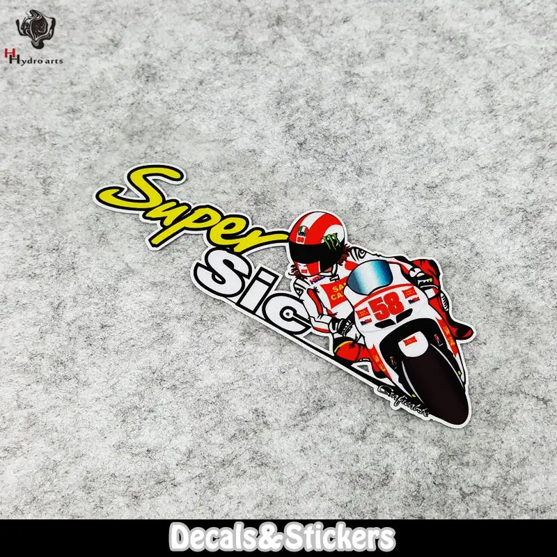 № LN028 58 Marco Simoncelli сувенирные 3M светоотражающие наклейки на мотоцикл GP автомобиль