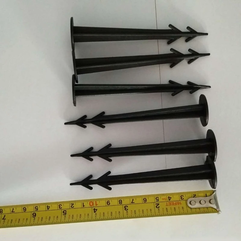 100Pcs Plastic Garden Cover Cloth Securing Stakes Spikes Lawn Pins Pegs Sod Staples Anchoring Turf Fixing Landscape | Строительство и